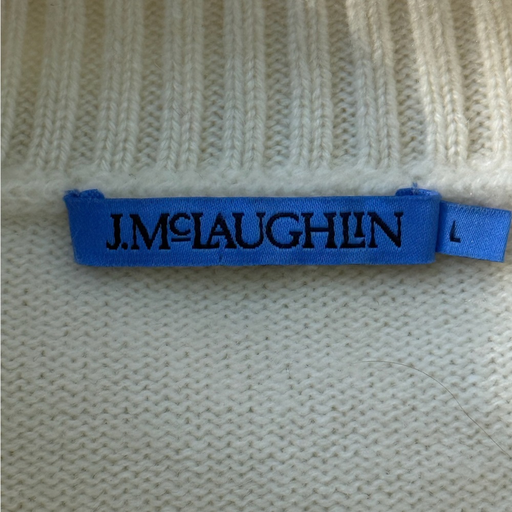 J McLaughlin "Dina" cashmere turtleneck sweater - size L - Picture 2 of 4